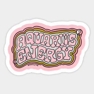 Aquarius Energy Sticker